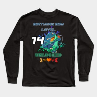 Birthday Boy Level 14 Unlocked Long Sleeve T-Shirt